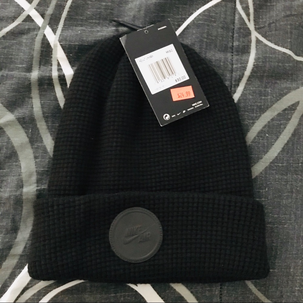 Nike Patched Black Beanie